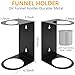 2 Sets Oil Funnel Holder,Wall Mount Funnel Holder Buddy Storage Rack With 2 Removable Collection Cups,Oil Funnels Kit Organizer Bracket For Workshop,Race Trailers,Automotive Garage Shop, Home