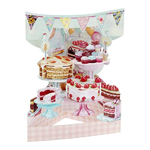 Home Baked Cakes Swing Card - Award Winning Dynamic 3D Interactive Greetings Card