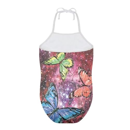 Image of Girl Funny Cute Beach Sport Halter One Piece Swimsuit Bathing Suit for 3-10 Year