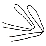  REMA 1 Paar Gummi Schnürsenkel - rund - Ø 2,0 mm Längen (60 cm, Schwarz)