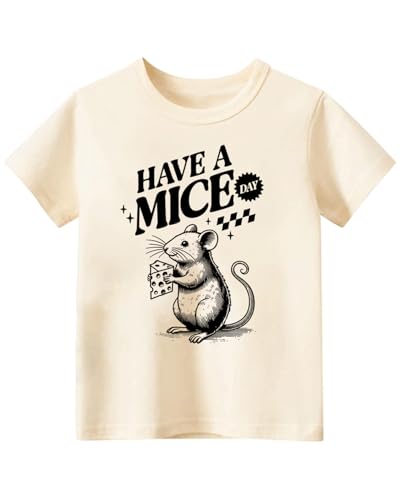 Image of Toddler Shirts for Boys Grils Kids, Baby Boy Summer Clothes, 2-8T Funny Animal Graphic Tees Short Sleeve T-Shirt