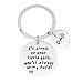 XYBAGS Keychain Gifts for Dad Father, Father's Day Gift Idea from Wife Daughter Son Kids, I'll Always Be Your Little Girl