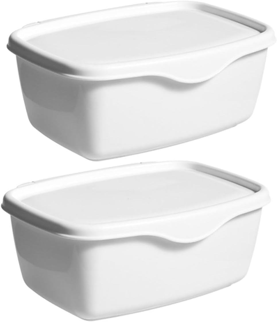 2pcs Wet Wipe Dispenser Cover Refillable Tissue Box for Dust Storage Napkin Holder for Kitchen and Bathroom Pp Material White