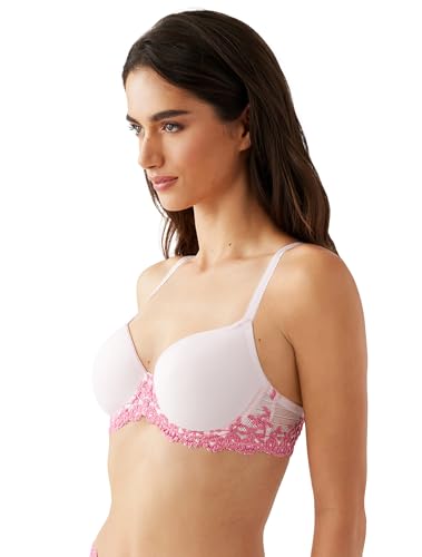Image of Wacoal Womens Embrace Lace Lightly Padded Underwire Mid Coverage T-Shirt Bra, 853191