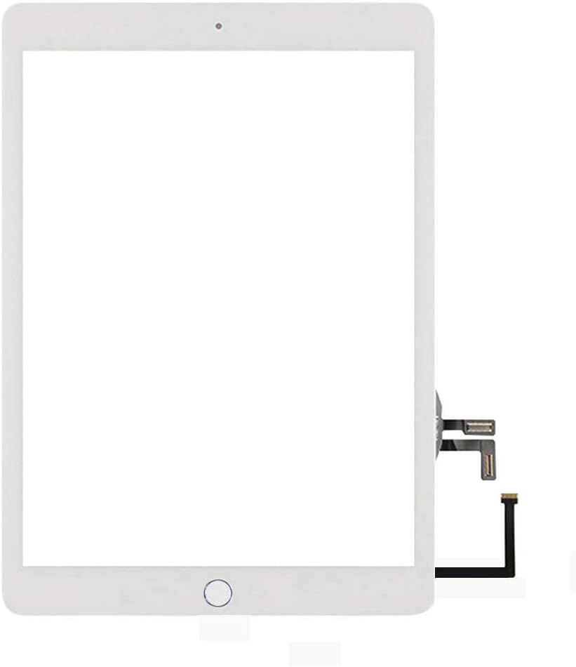 Zentop for White iPad 5 2017 9.7 inch （A1822, A1823） Touch Screen Digitizer Assembly Replacement with Home Button, Camera Bracket, Pre-Installed Adhesive, Tool Repair Kit