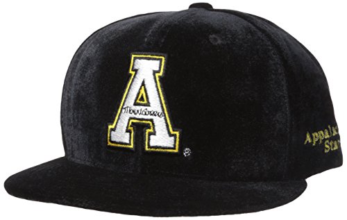 NCAA Appalachian State Mountaineers Velvet Snapback, One Size, Black