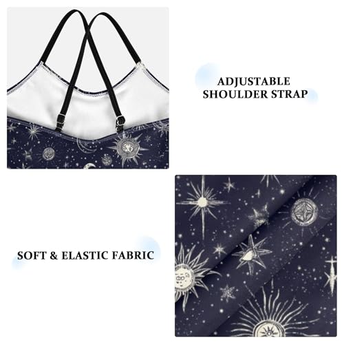 Toddler Swimsuit Girl Kids Bathing Suit Girl Toddler Girls Swim Suit Beach Swimwear Starry Night Star Sun Moon3