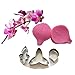 MDC Gumpaste Butterfly Orchid Petal Silicone Veiner & Cutter Fondant Cake Mould