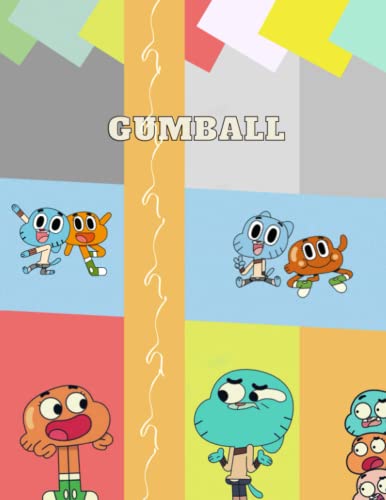 Gumball: Notebook for kids, Lined, (8.5 x 11 in), (110 pages).