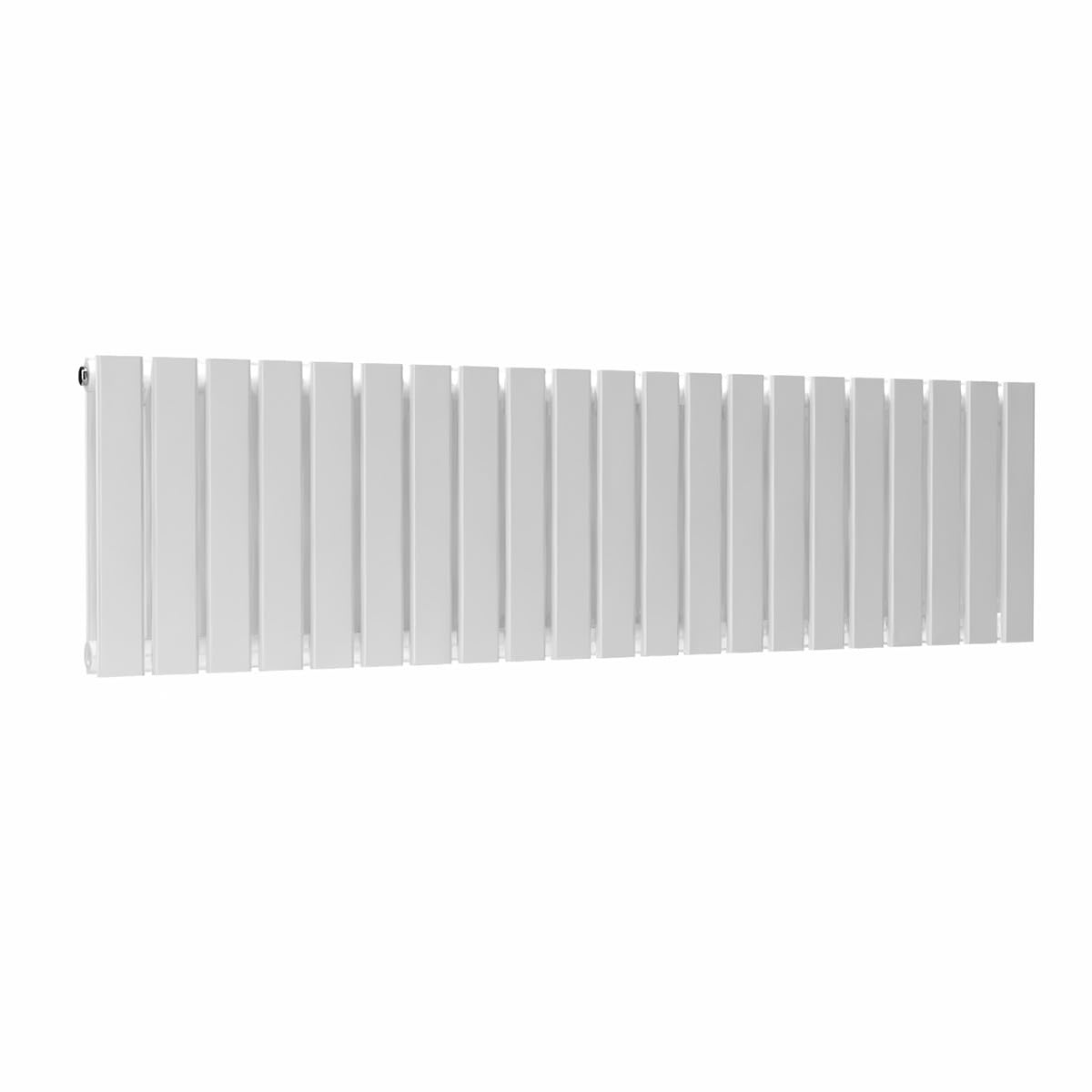 Lux Heat White Flat Horizontal Double Panel Designer Radiator 400mm (H) x 1470mm (W)