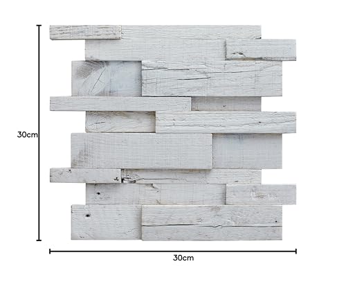 Decostyle rnx-decape Mosaik Deko, Weiß, 30 x 30 cm