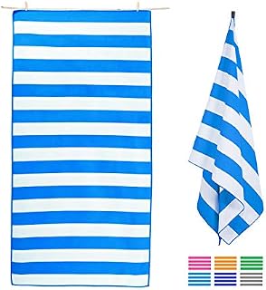 Plazenzon Microfiber Beach Towel Oversized Travel Towel (Large 63x35), Quick Dry Towel
