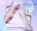 Imagen de ANEFUN Niños Niñas Zapatos con Ruedas Patines Niños Patines Zapatos con 4 Ruedas Extraíbles