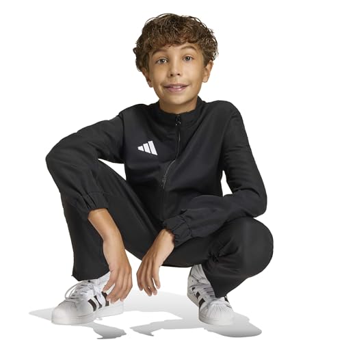 adidas Mixte Enfant Entrada26 Presentation Kids Sweatshirt, Black/White, 7-8 Years