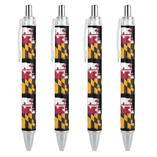 Bolígrafos de 0.5 mm de alta suavidad con diseño de Maryland MD, suministros finos de oficina