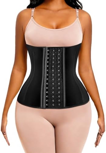 ECOWALSON Waist Trainer for Women - 9/25 Steel Bones & Additional Extender Cincher Corset for Hourglass body Shaper