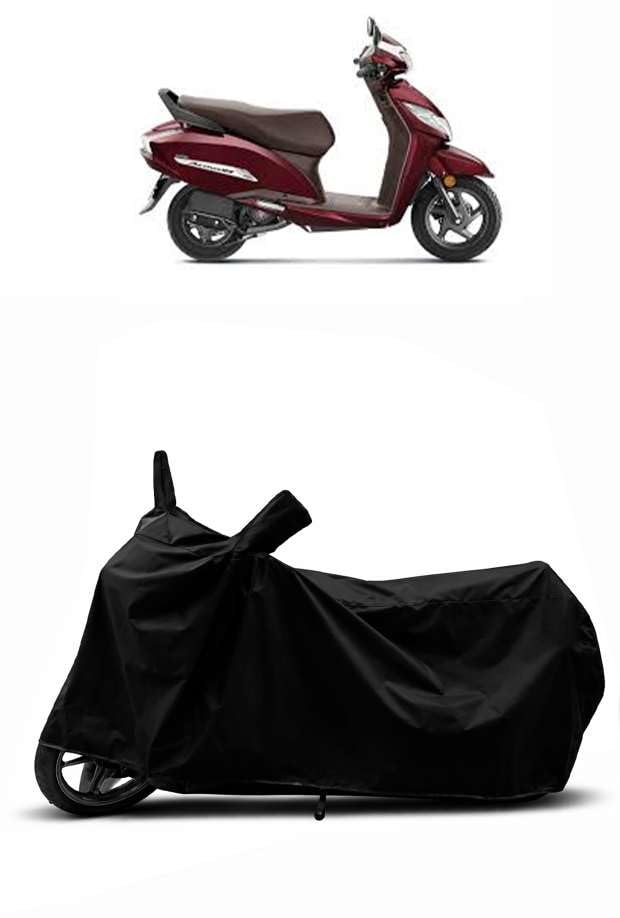 Image of Heavy Duty Waterproof Scooty & Bike Cover for Honda Activa 125 - UV Resistant, Dustproof & Rain Protection, All-Weather Outdoor Cover for Bikes & Scooty with Buckle Straps
