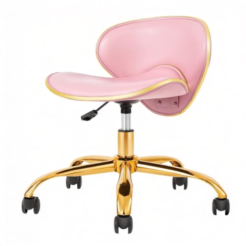 LUXMARS Rolling Stool with Back Support, Salon...