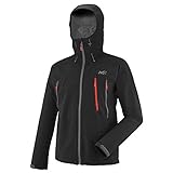 Millet - K Shield Hoodie M - Chaqueta Softshell para Hombre - Hidrófuga y Transpirable - Alpinismo, Senderismo - Negro