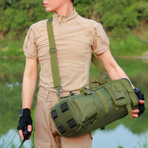 Mochila de pesca de gran capacidad soluciona el espacio de tus aparejos verde 6