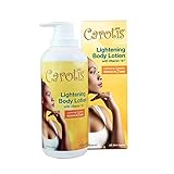 Carotis, Skin Brightening Lotion - 13.5 Fl oz / 400ml - Hyperpigmentation Cream, Helps to Reduce Dark Spot on: Body, Knees, Elbows, Hands, with Carrot Oil and Vitamin A