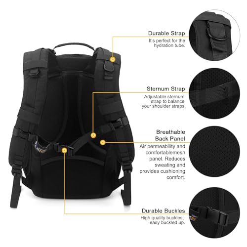 Mardingtop Small Hiking Backpack for Men 20L Military Tactical Molle Rucksack Daypack for Hiking,Travel,Camping - Image 6