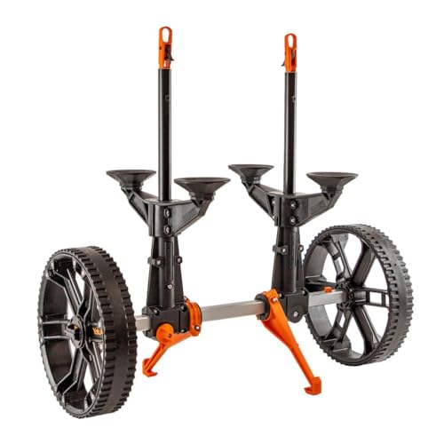 YakAttack TowNStow Scupper Kayak Cart | Collapsible with Extra Fore