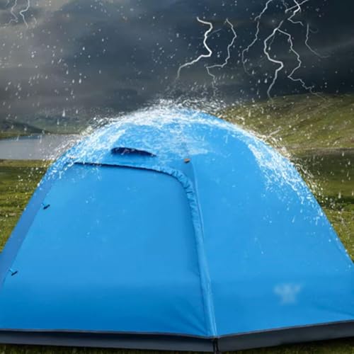 Carpa automática para camping 3-5 personas azul miniatura 4