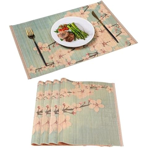 MARSCOOL Bamboo Placemats Set Cover