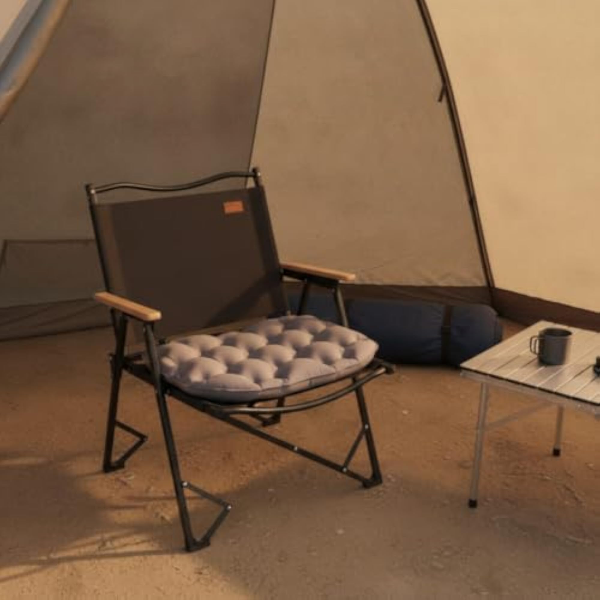 Compact Inflatable Cushion with Storage Case