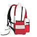 HerYng Austrian flag Backpack, suitable for light travel, daily multi-purpose bag, suitable for commuting, cycling, work