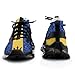 Paisley and Barbados Flag Paisley Pattern Printed Men's Sneaker Funny Lightweight Running Shoe Tennis Shoes for Men 12men（EUR46）