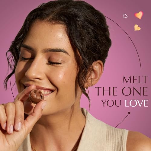 image for Lindt LINDOR Strawberry Dark Chocolate Candy Truffles, Valentine's Day