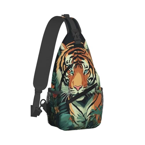 Morrales tipo sling para senderismo unisex negro