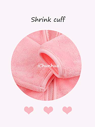 iChunhua Baby Girls Bear Ears Shape Fleece Long Sleeve Jacket Sweatshirt Outwear2