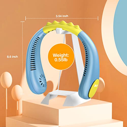 Kids-Neck-Fan-Portable-Bladeless-Fan-for-Kid-4-14Y-Girls-Boys-2600mAh-USB-Personal-Mini-Fan-Cooling-Fan-for-TravelCampingStudy-4-Speeds-Lightweight-Compact-Perfect-Summer-Gifts-for-Kids