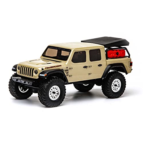 Axial RC Truck 1/24 SCX24 Jeep JT Gladiator 4WD Rock Crawler Brushed RTR (Everything is Included in The Box), Beige, AXI00005T1 #1