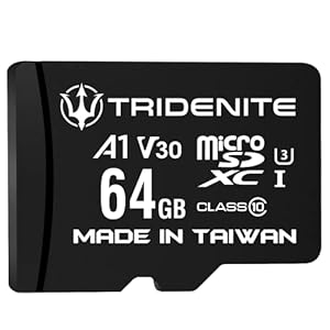 TRIDENITE 64GB Micro SD Card, MicroSDXC Memory for Nintendo-Switch, GoPro, Drone, Smartphone, Tablet, 4K Ultra HD, A1…