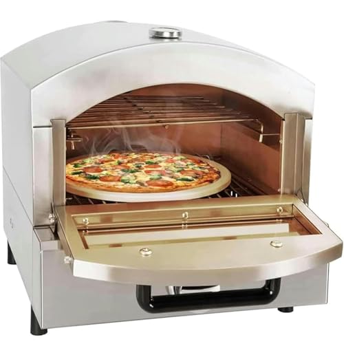 DPLXQPP Electric Pizza Oven,Commercial Pizza Drawer Oven with Timer,Stainless Steel Pizza Machine,Multifunctional Indoor Pizza Machine for Restaurants,GasPizzaOven