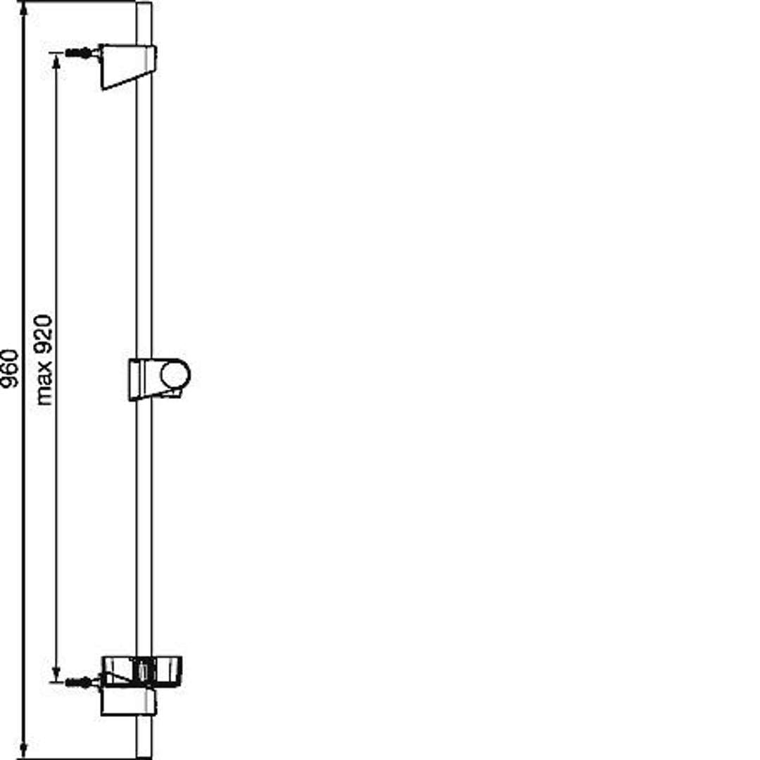 Hansa - Basicjet Set Barra 920 Mm+Jabonera Cromo (44700300)