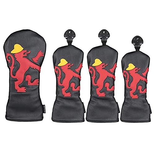 ゴルフカバー ヘッドカバー クラブセット ドライバー用カバー 440cc 460cc用カバー ウッド用カバー ユーティリティ用 UT用カバー 3点セット 4点セット 防水仕様 動物デザイン