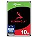 Produktbild Seagate IronWolf 10 TB interne Festplatte, NAS HDD, 3.5 Zoll, 7200 U/Min, CMR, 256 MB Cache, SATA 6 GB/s, silber, 3 Jahre Data Rescue Service, FFP, Modellnr.: ST10000VNZ008