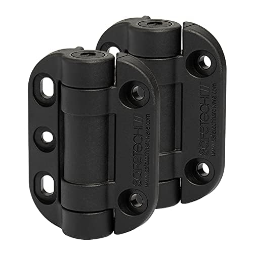 Safetech Hardware Topklik Self Closing Gate Hinge (Shg90L) Black