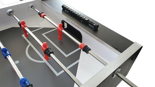 TopTable Competition Pro *** Formica/Metal Line Black w/Molded Player Kicker - Profi Fußballtisch mit geformten Puppen – Bild 5