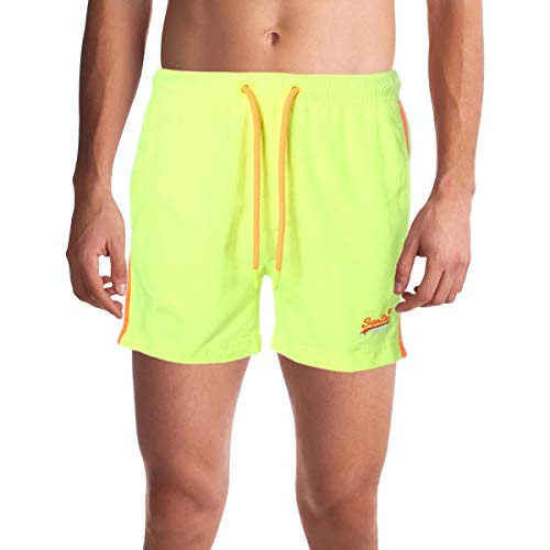 Superdry Men's Beach Volley Swim Shorts Yellow Size Medium #TOP19