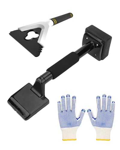 HAPPYER Carpet Knee Kicker Tool Kit with Carpet Tucker Stretcher Tools for Carpet Stretching and Tucking with Anti-slip Gloves for Carpet Installation Work