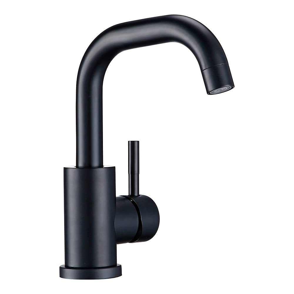 Robinet de lavabo or brossé au design élégant et finition luxe pour salle de bain moderne