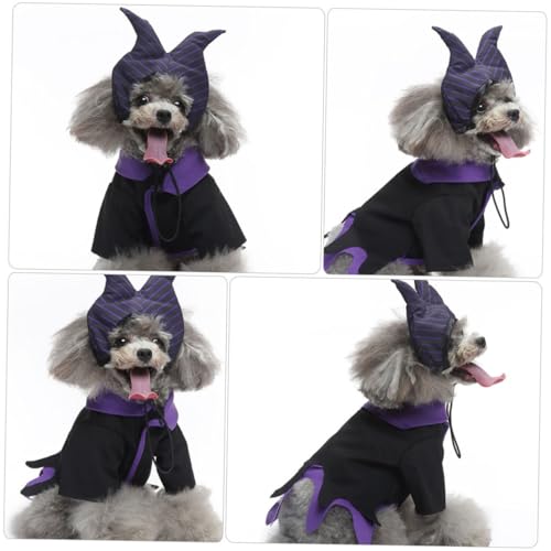Disfraz de Bruja para Perro Beaupretty Halloween M miniatura 5