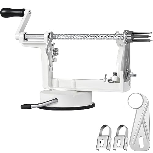 Apple Peeler Slicer Corer with Stainless Steel Blades and Powerful Suction Base for Apples Pears...