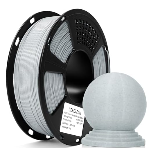 ⚡ Geeetech Marble PLA 3D Printer Filament, Stone-Like Appearance, 1kg Spool (2.2lbs), 1.75mm Dimensional Accuracy +/- 0.02 mm, Marble White-Grey Color